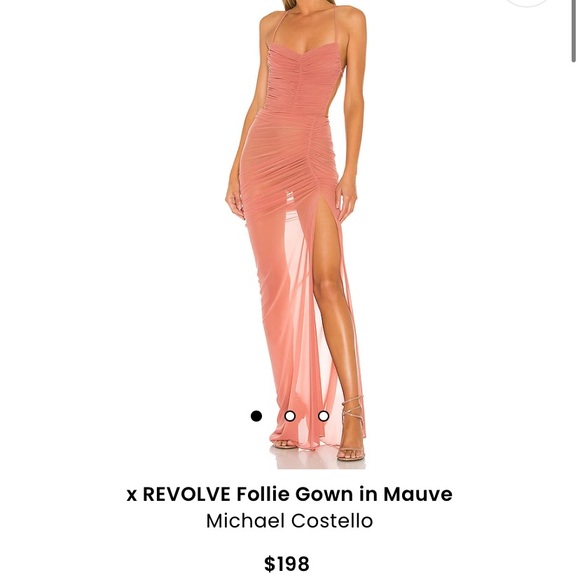 Michael Costello Dresses Revolve Follie Gown In Mauve Poshmark